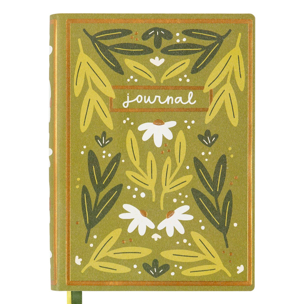 Green Floral Journal - Merry PigletsPippi Post