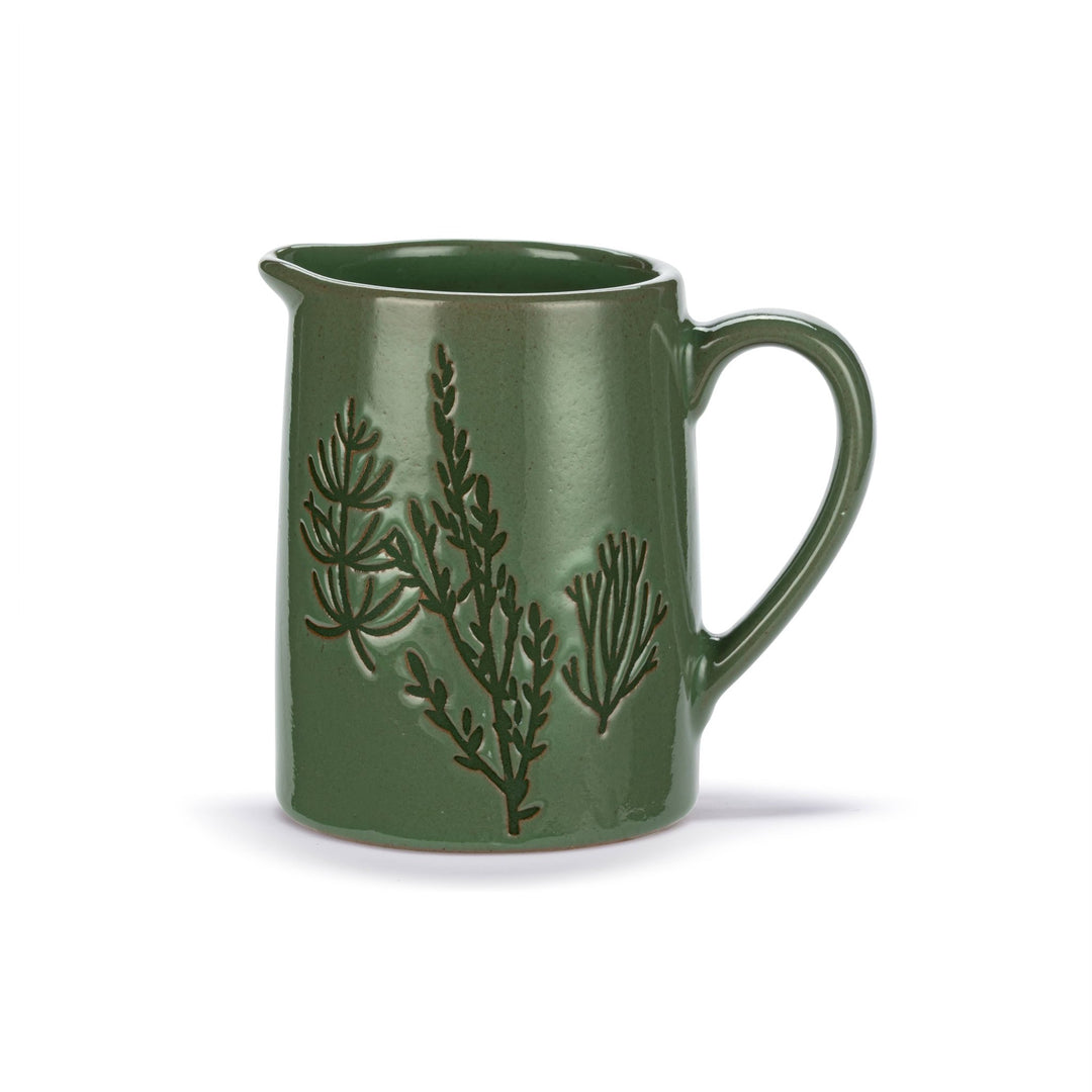Green Pressed Floral Mini Pitcher - Merry PigletsDEMDACO
