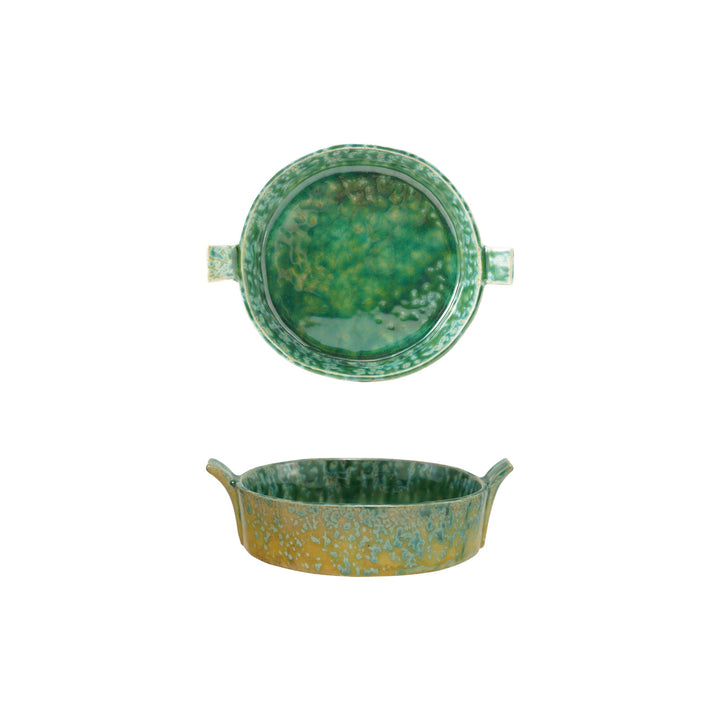 Green Round Baker Dish
