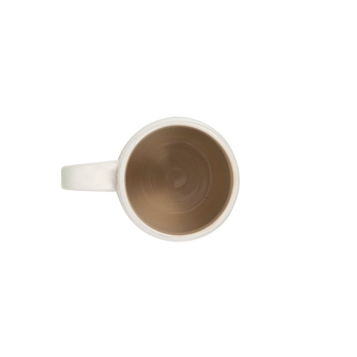 Grooved Stoneware Mug - Merry PigletsCreative Co-Op