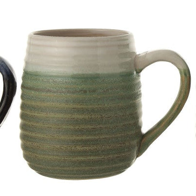 Grooved Stoneware Mug