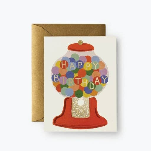 Gumball Birthday Greeting Card - Merry PigletsRifle Paper Co.