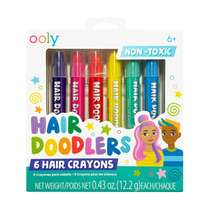 Hair Doodlers Crayon Set - Merry PigletsOOLY