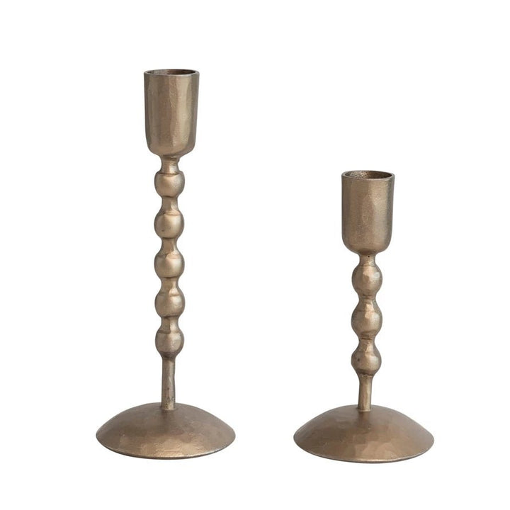 Hand - Forged Iron Taper Candle Holder - Merry PigletsCreative Co - Op