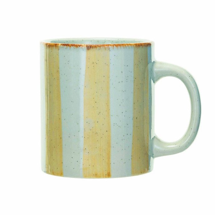 Hand Painted Stoneware Mug - Merry PigletsCreative Co-Op