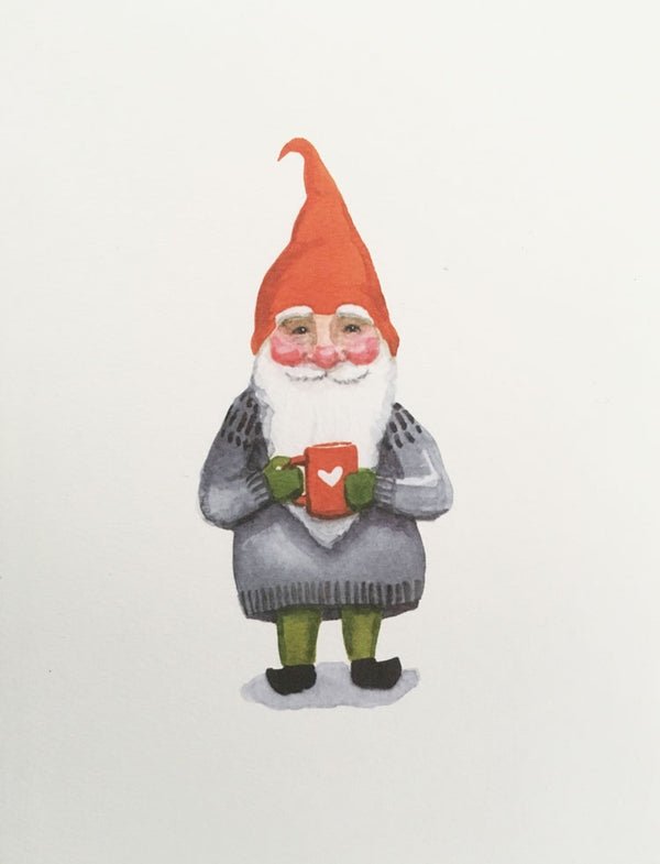 Happy Gnome Notes Notecards - Merry PigletsSkandisk