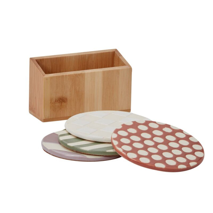 Havana Coaster Set - Merry PigletsAccent Decor