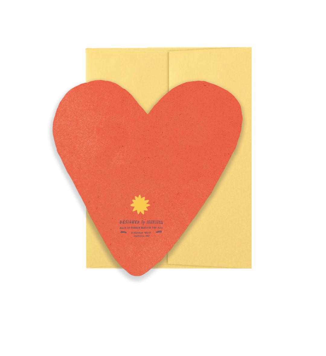 Heart Blink Greeting Card - Merry PigletsIsatopia