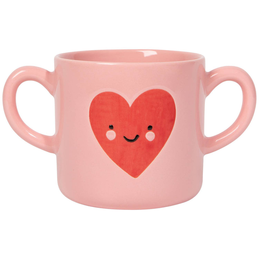Heart to Heart Double - Handle Mug - Merry PigletsDanica Jubilee
