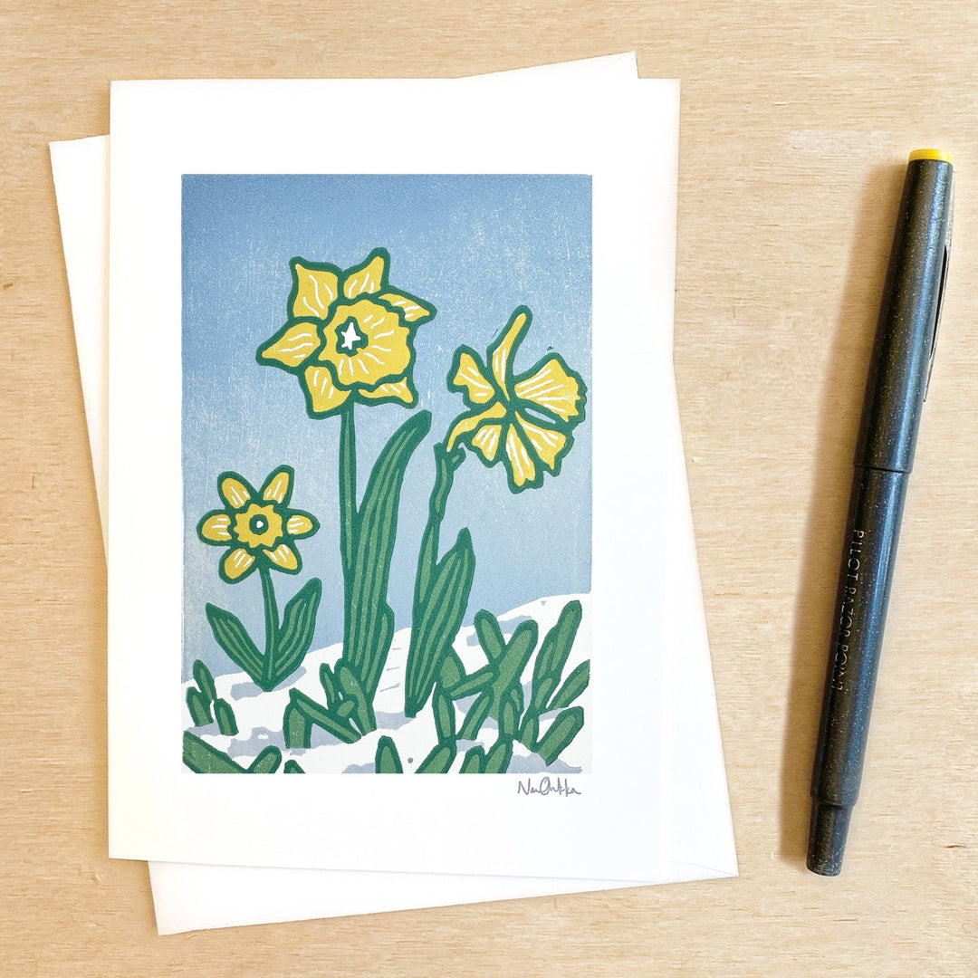 Hello There Greeting Card - Merry PigletsNan Onkka Prints