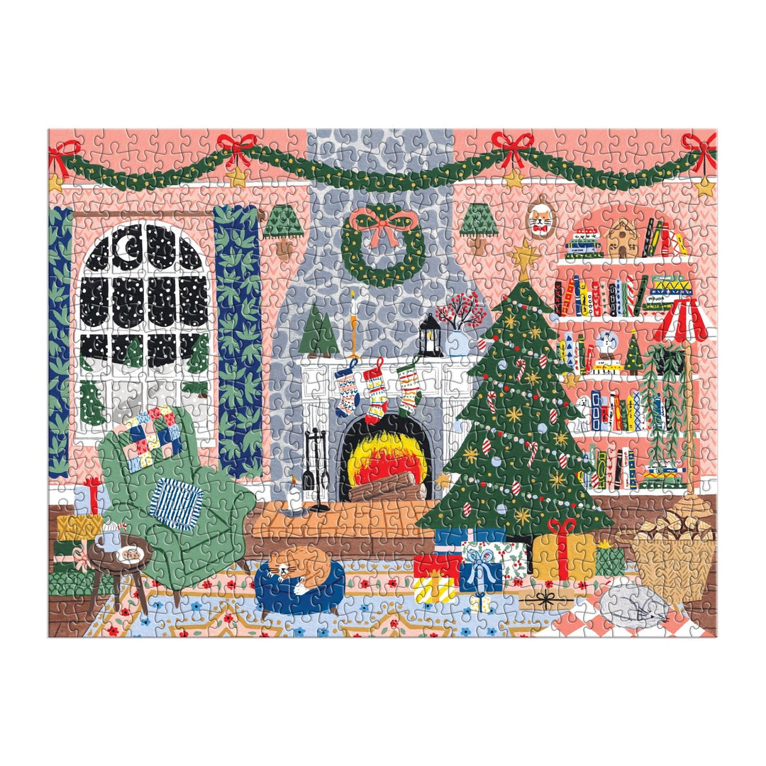 Home for the Holidays Twelve Days Advent Puzzle - Merry PigletsGalison