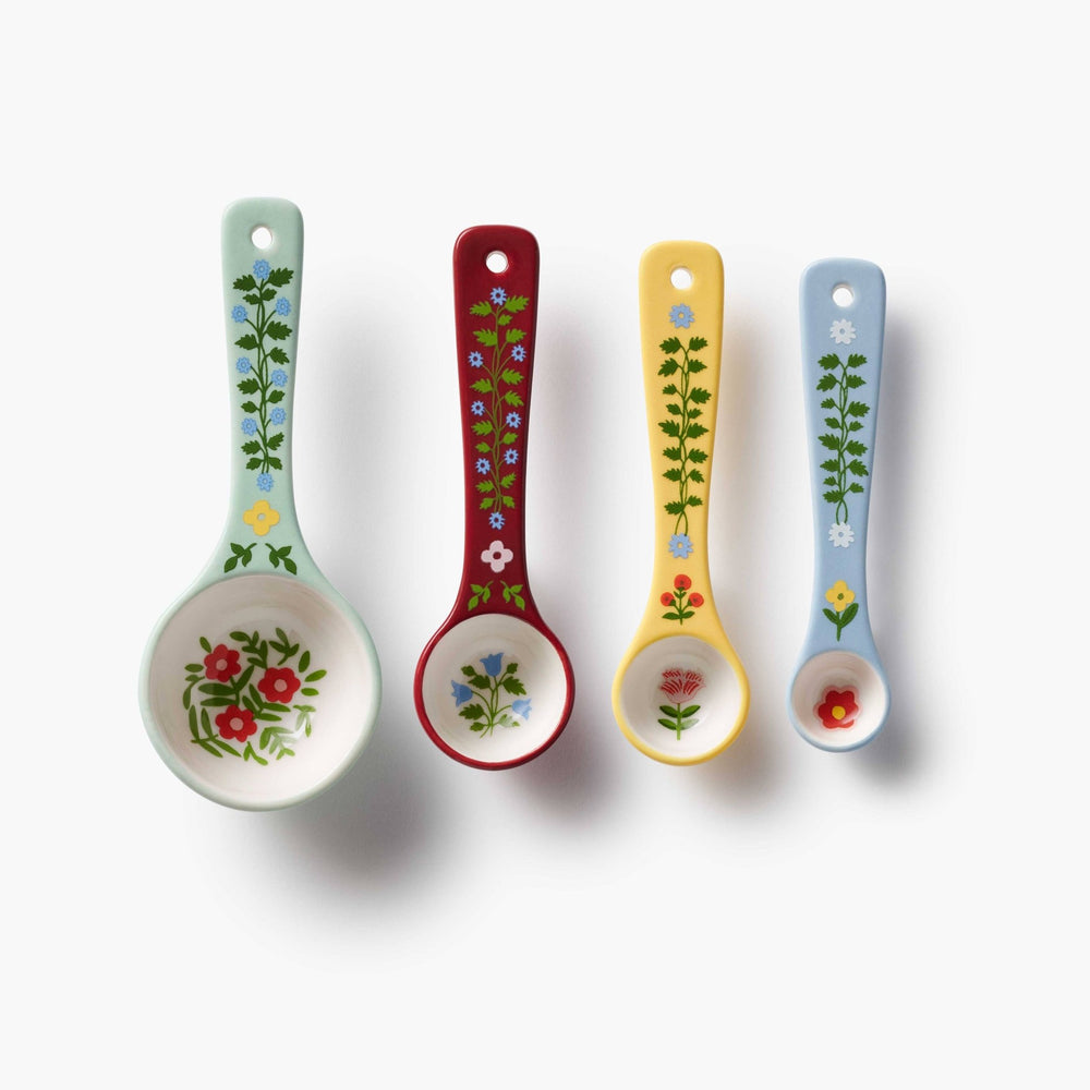 Home Sweet Home Porcelain Measuring Spoons - Merry PigletsRifle Paper Co.