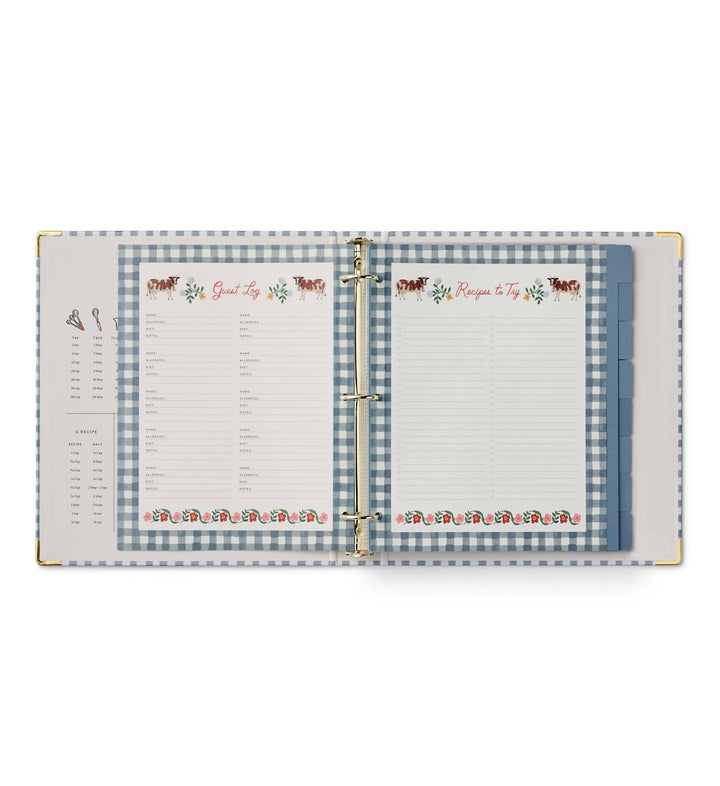 Home Sweet Home Recipe Binder - Merry PigletsRifle Paper Co.