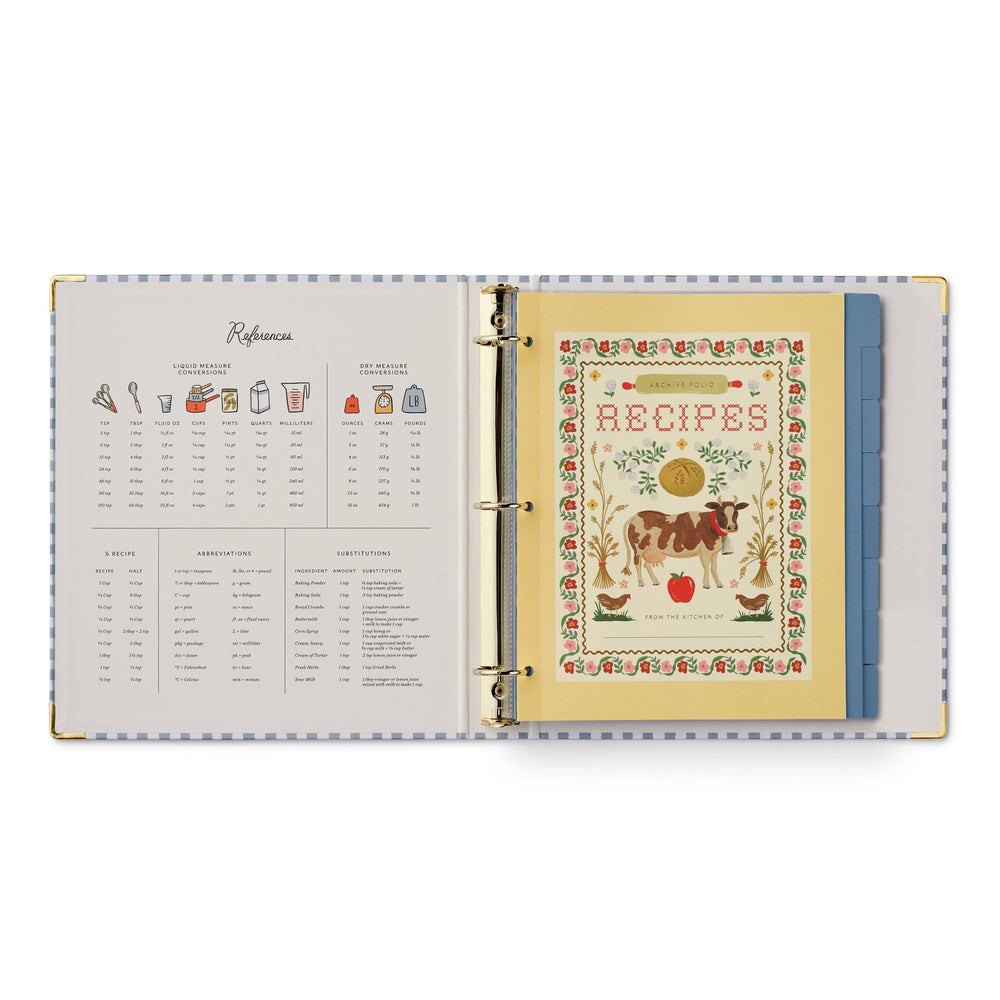 Home Sweet Home Recipe Binder - Merry PigletsRifle Paper Co.