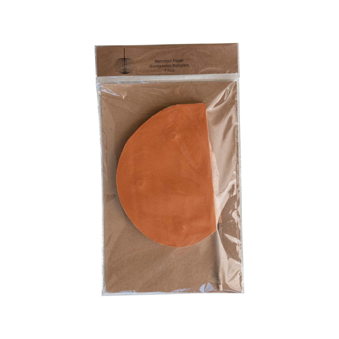 Honeycomb Paper Pumpkin - Merry PigletsCreative Co-Op