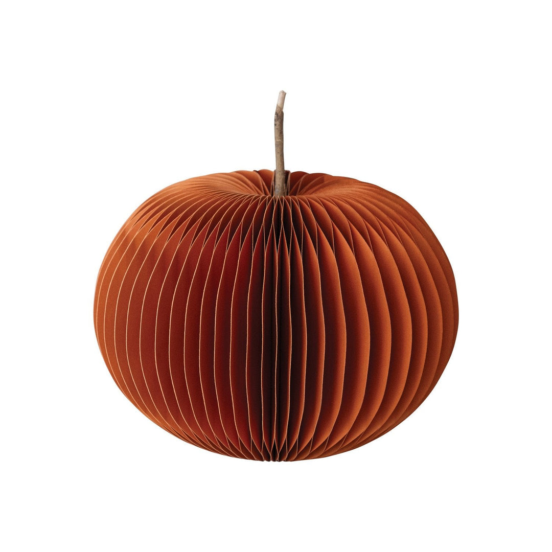 Honeycomb Paper Pumpkin - Merry PigletsCreative Co-Op