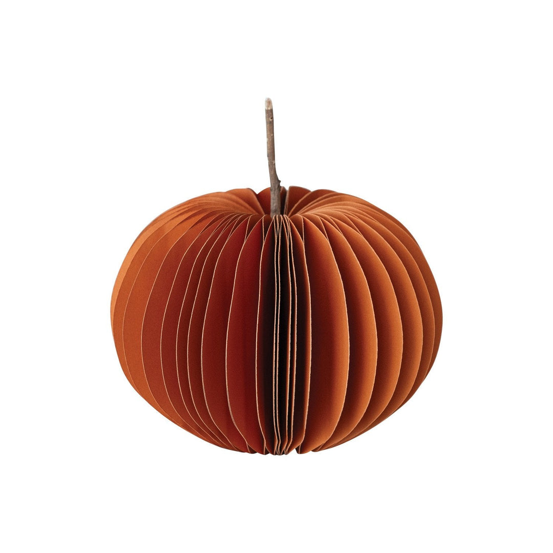 Honeycomb Paper Pumpkin - Merry PigletsCreative Co-Op