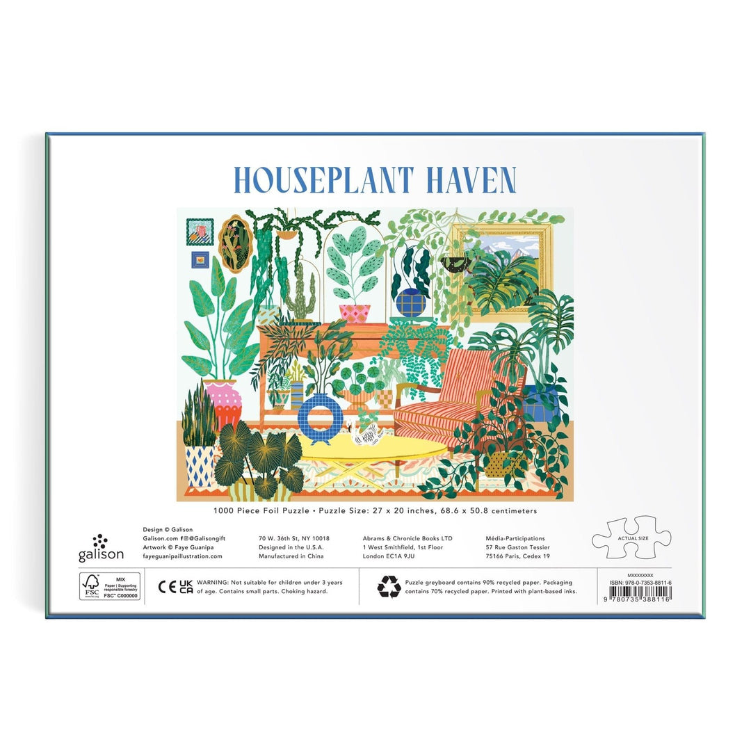 Houseplant Haven 1000 Piece Puzzle - Merry PigletsGalison