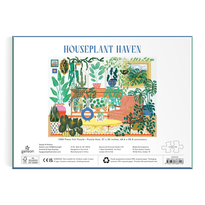 Houseplant Haven 1000 Piece Puzzle - Merry PigletsGalison