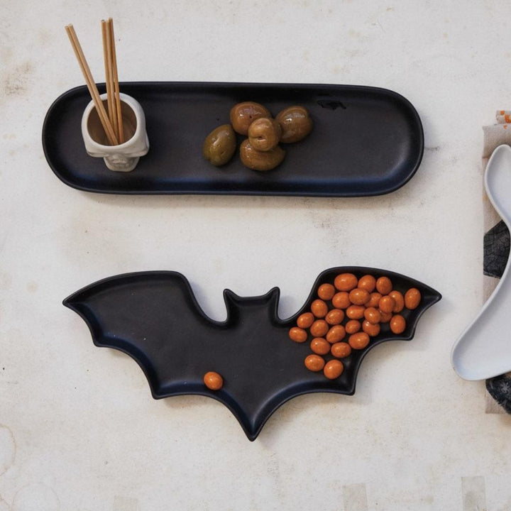 Matte Black Bat Dish