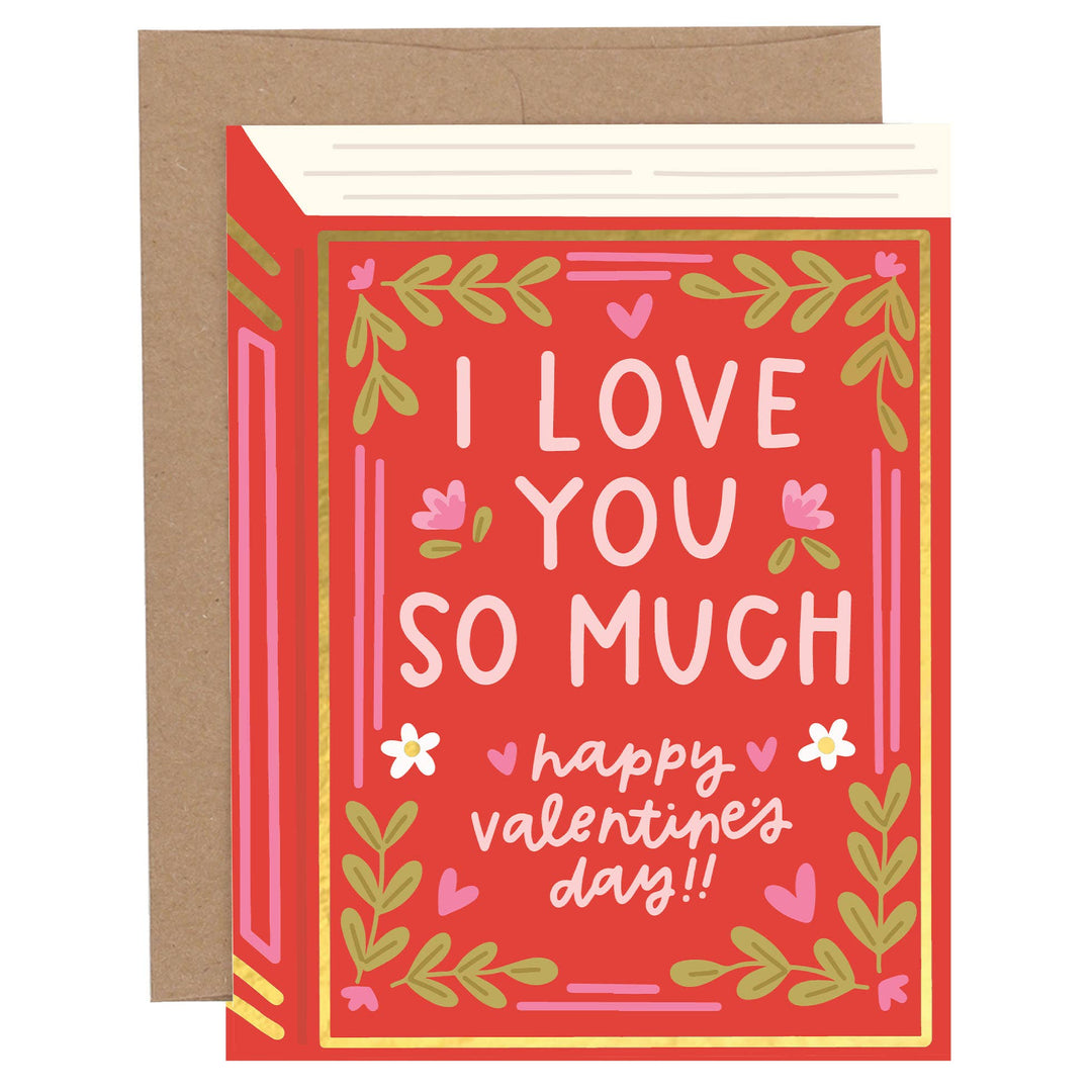 I Love You So Much Valentine Greeting Card - Merry PigletsPippi Post
