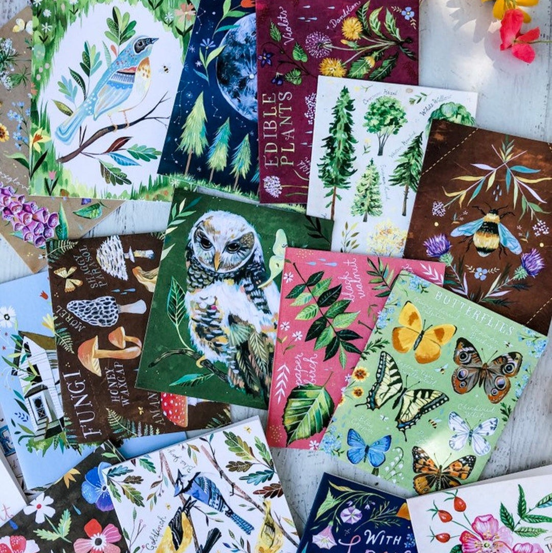 With Love, Adventure, and Wildflowers Notecards