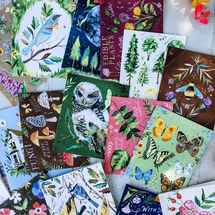 With Love, Adventure, and Wildflowers Notecards