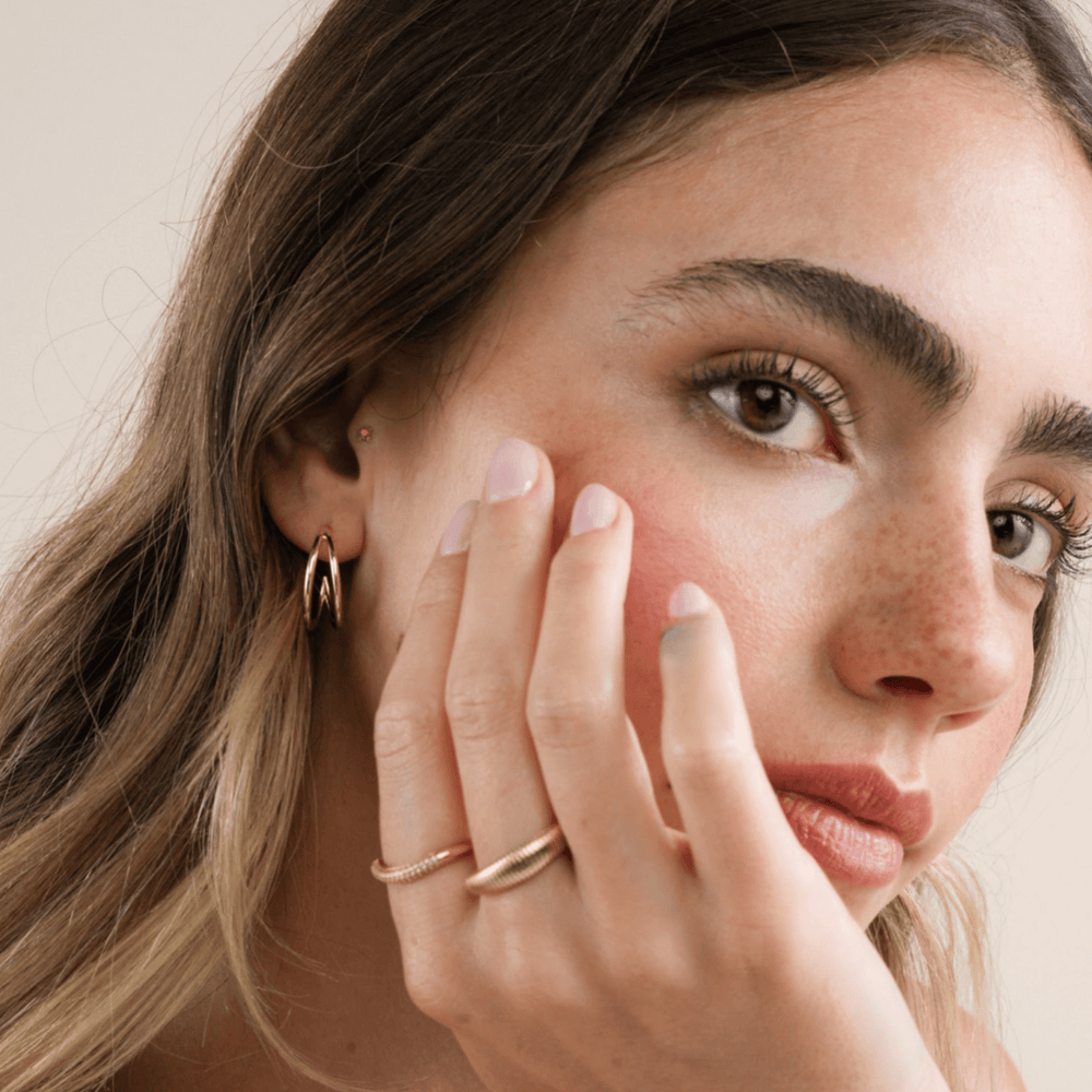 Illusion Double Hoop Gold Earrings - Merry PigletsJaxKelly