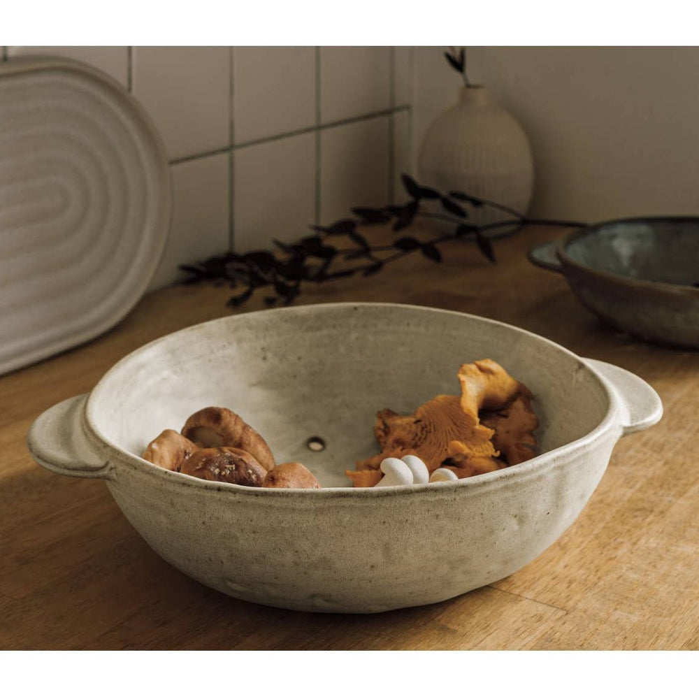 Ivory Stoneware Fruit Bowl - Merry PigletsDanica Heirloom