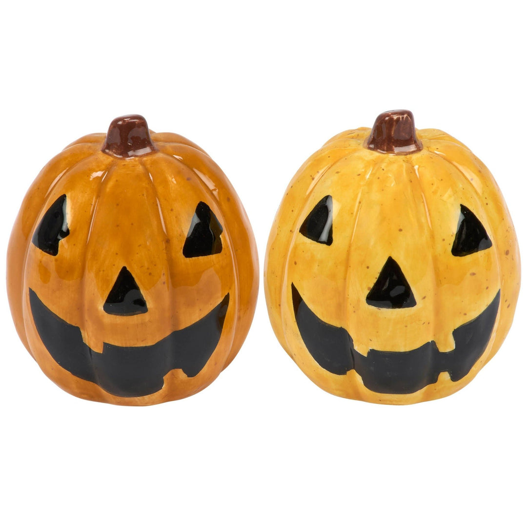 Jack - O - Lantern Salt & Pepper Set - Merry PigletsPrimitives by Kathy