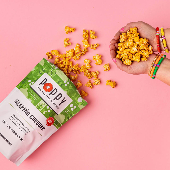 Jalapeño Cheddar Popcorn - Merry PigletsPoppy Hand-Crafted Popcorn