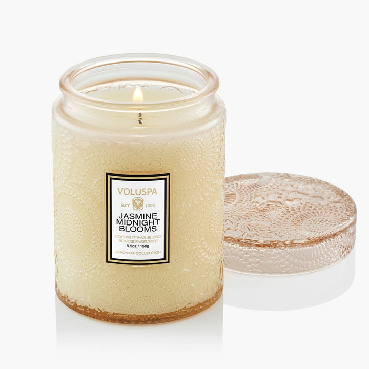 Jasmine Midnight Blooms Small Jar Candle - Merry PigletsVoluspa
