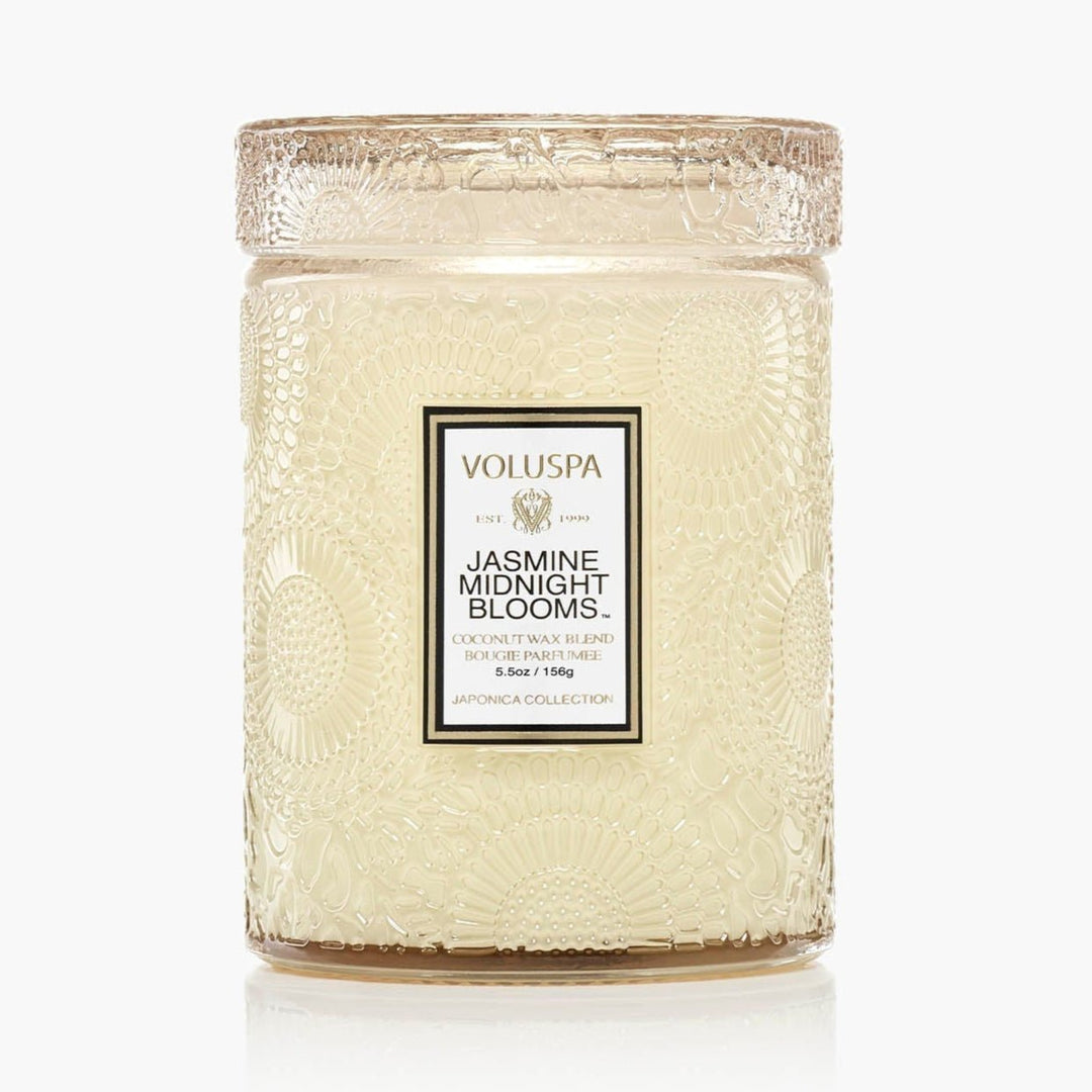Jasmine Midnight Blooms Small Jar Candle - Merry PigletsVoluspa