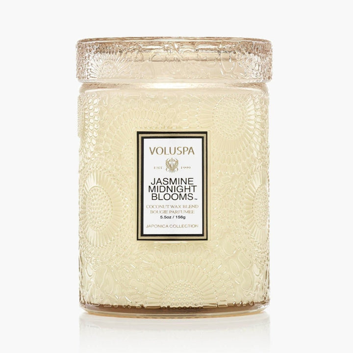Jasmine Midnight Blooms Small Jar Candle - Merry PigletsVoluspa