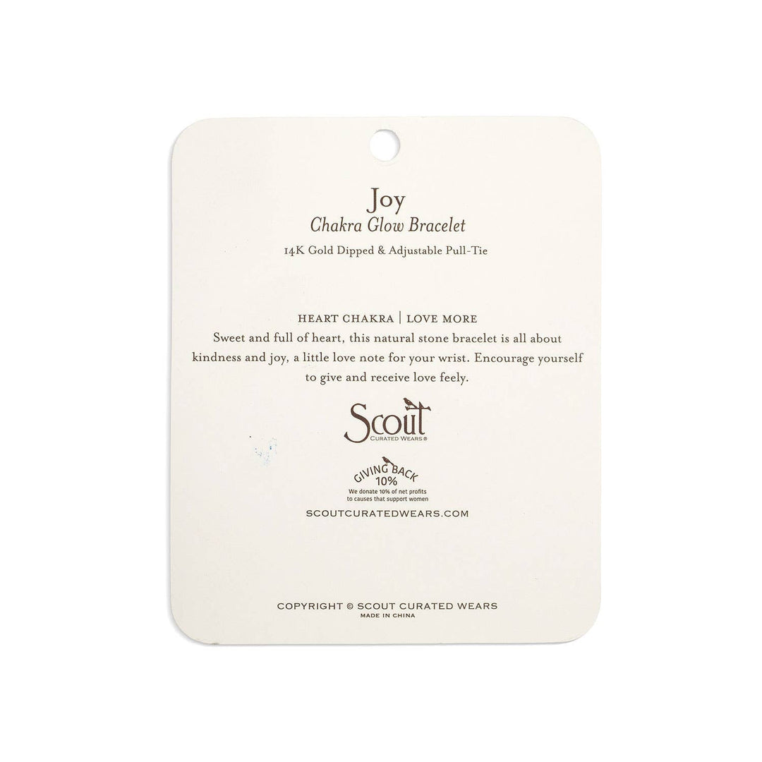 Joy Chakra Glow Bracelet - Merry PigletsScout Curated Wears