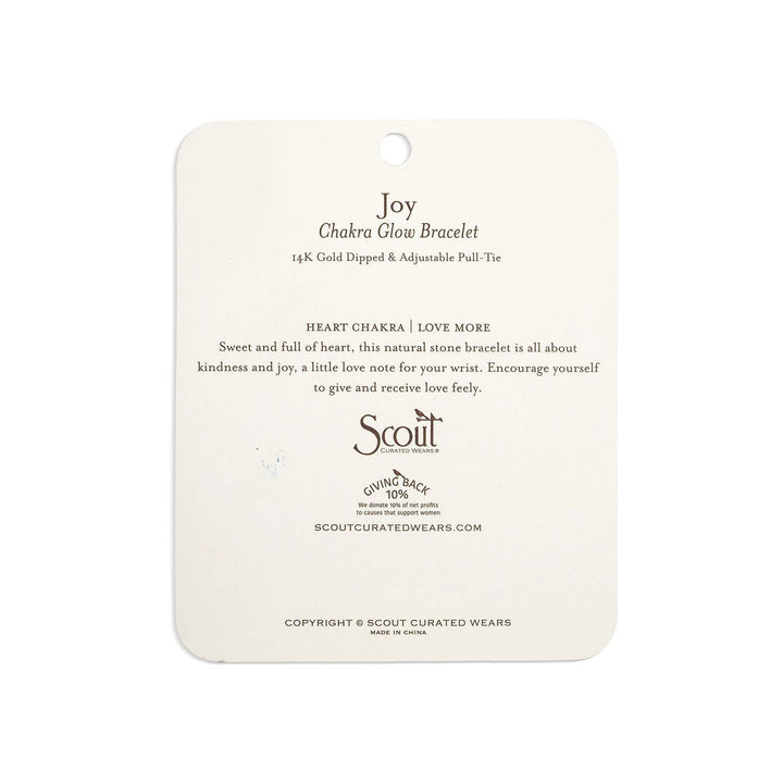 Joy Chakra Glow Bracelet - Merry PigletsScout Curated Wears