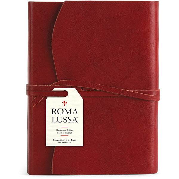 Roma Lussa Red Leather Journal