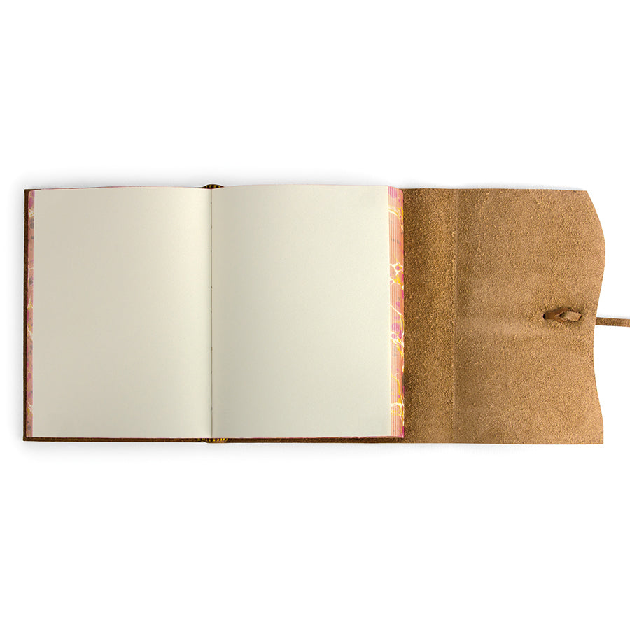 Roma Lussa Tan Leather Journal