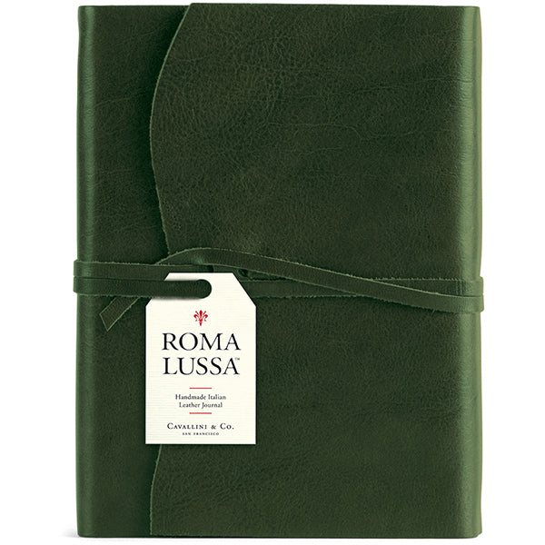 Roma Lussa Green Leather Journal