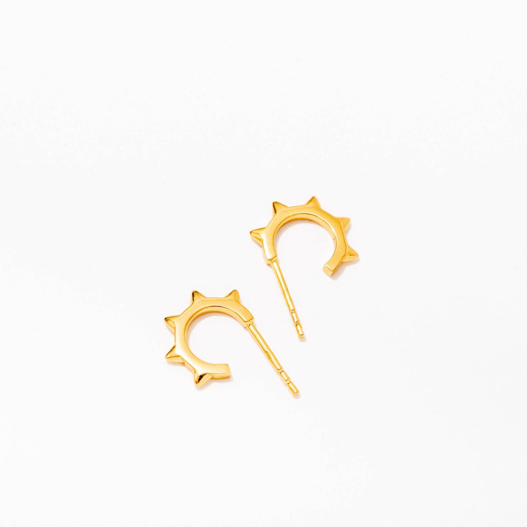 Kali Spike Gold Hoop Earrings - Merry PigletsLarissa Loden