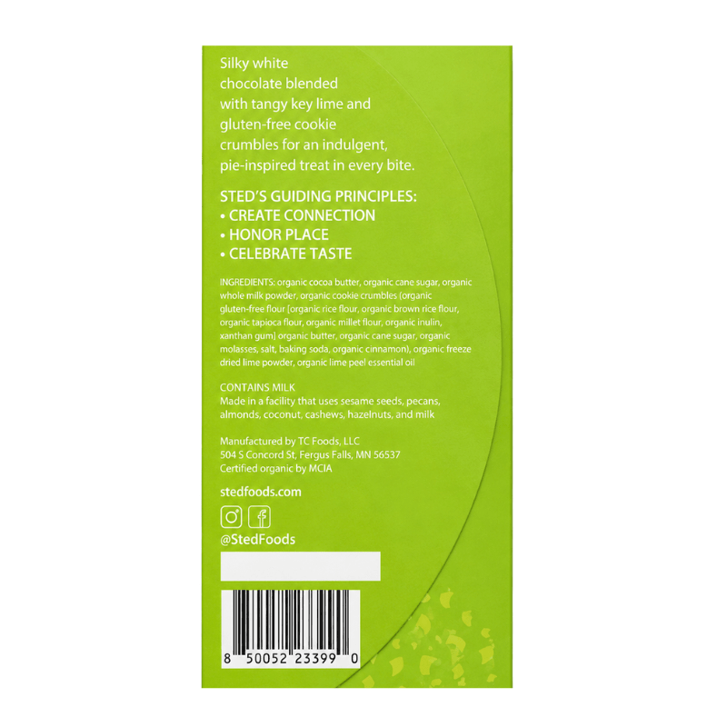 Key Lime Pie Mini Chocolate Bar - Merry PigletsSted Foods