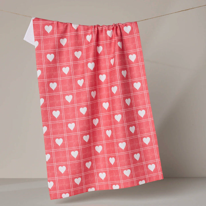 Kind Spirit Red Tea Towel - Merry PigletsGeometry