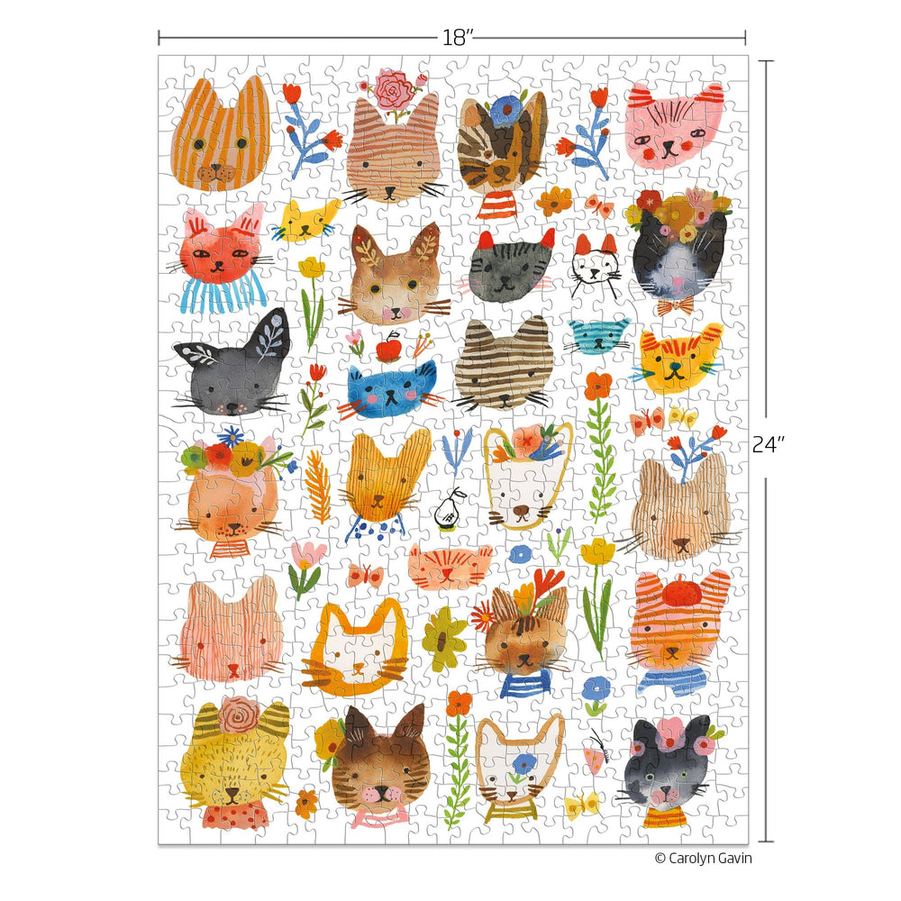 Kitty Parade 500 Piece Puzzle - Merry PigletsWerkShoppe