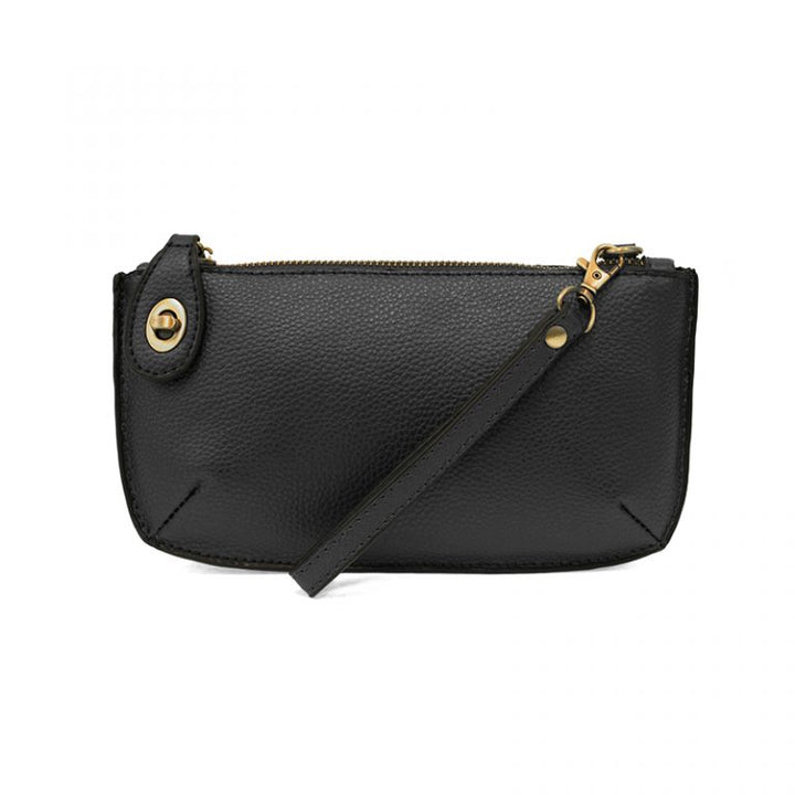 Crossbody Wristlet Clutch Black