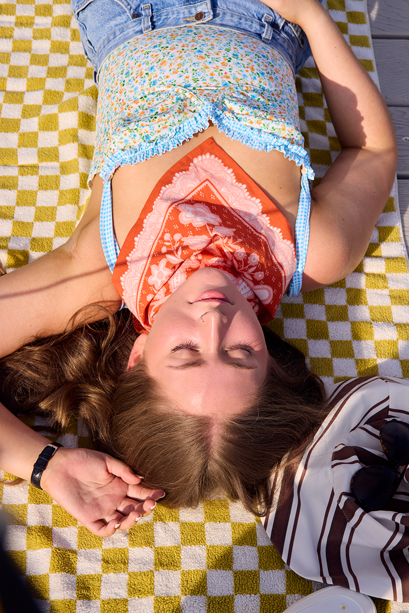 Lacey Bandana - Merry PigletsHandker Bandanas