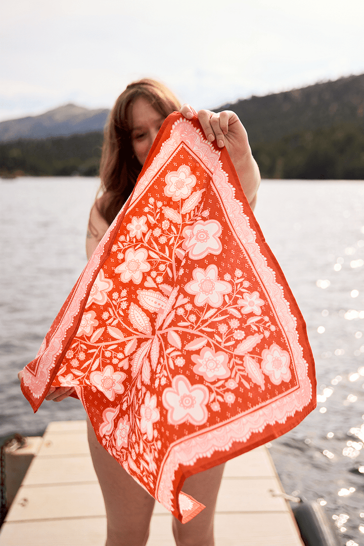 Lacey Bandana - Merry PigletsHandker Bandanas