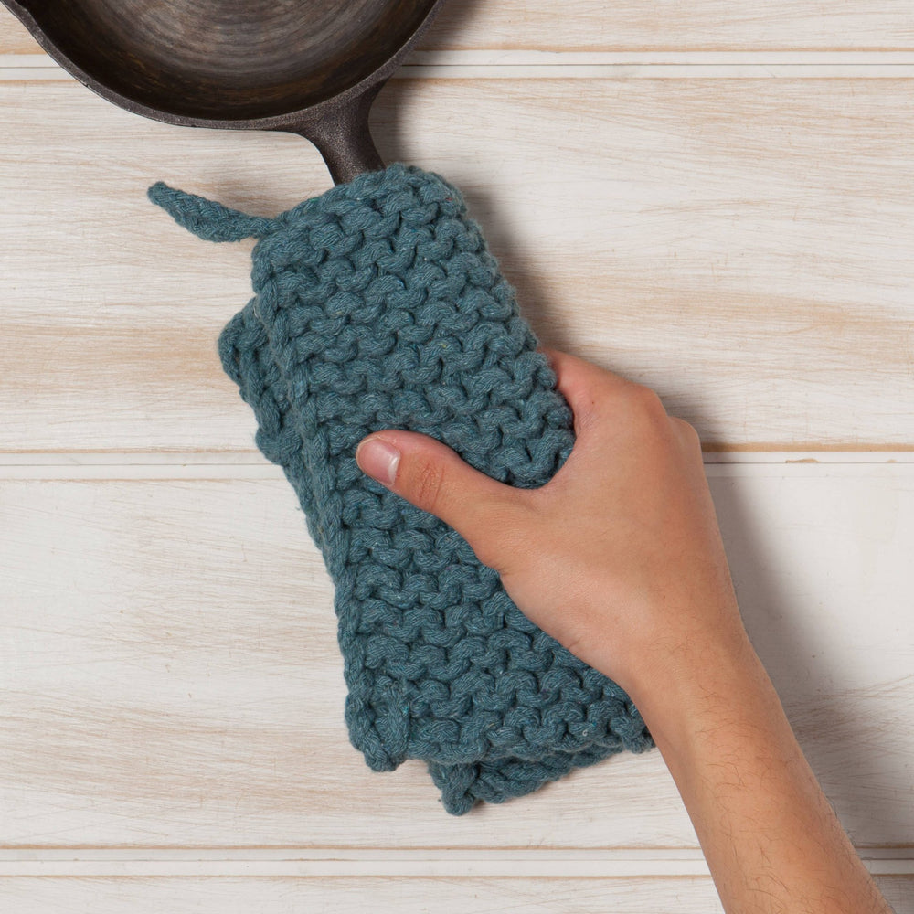Lagoon Knit Potholder - Merry PigletsDanica Heirloom