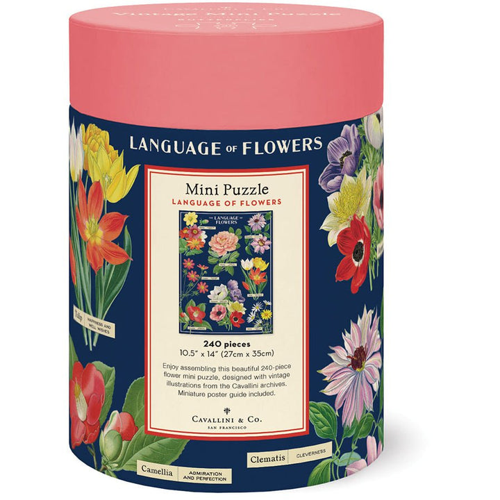 Language of Flowers Mini Puzzle - Merry PigletsCavallini Papers & Co.