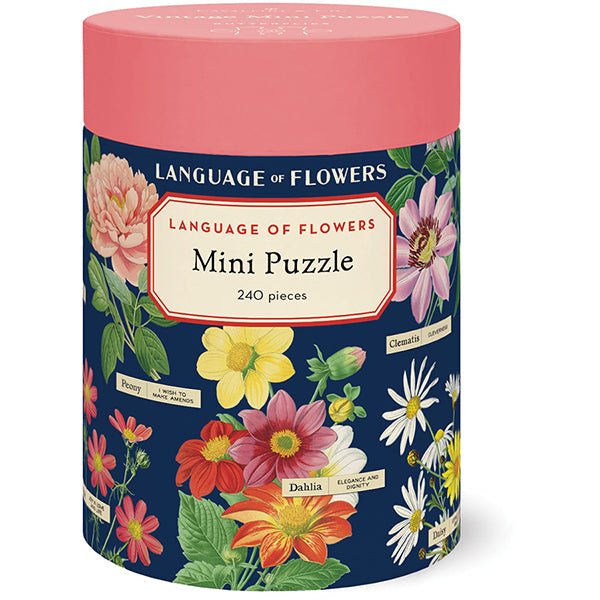 Language of Flowers Mini Puzzle - Merry PigletsCavallini Papers & Co.