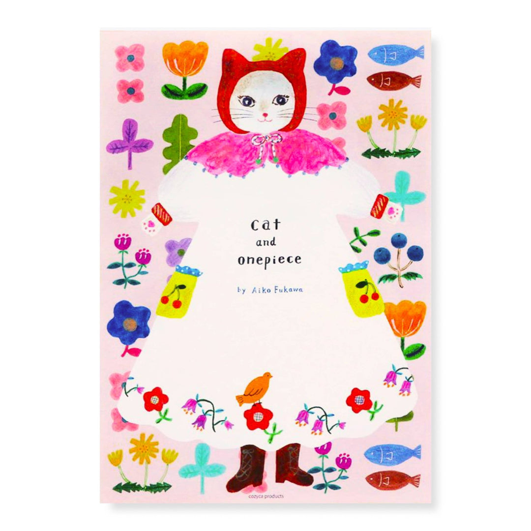Large Cat Writing Pad - Merry PigletsHer Winter Flowers